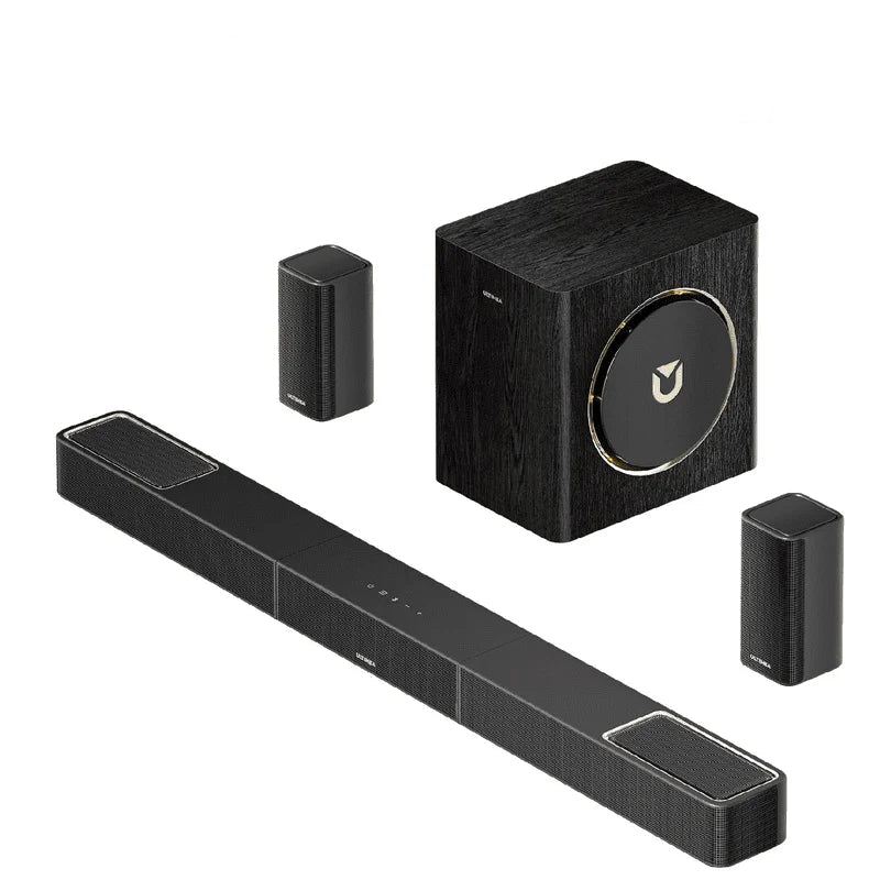5.1.2Ch Sound Bar with Dolby Atmos, Surround Sound System for TV with 2 Surround Speakers, Sound Bar for Smart TV, Soundbar with Subwoofer for Home Theater, BT 5.4, HDMI Earc, Skywave Series